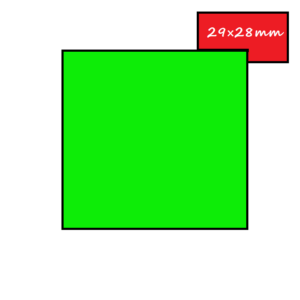 Árazógép szalag 29x28 mm zöld