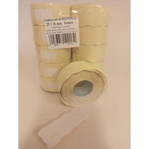 Árazógép szalag 25x16 mm fehér A