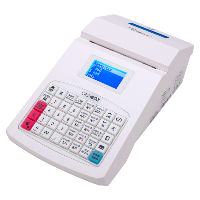 Cashbox Base online pénztárgép fehér 