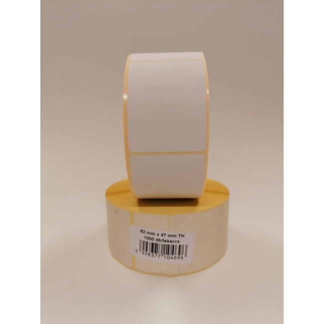Etikett thermo címke 62x47 mm 1000 db/tekercs 