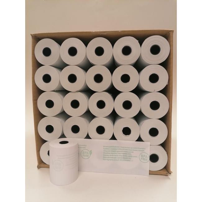 Hőpapír  57x50/12  27 méter BPA mentes papír KARTON   (100tekercs) 